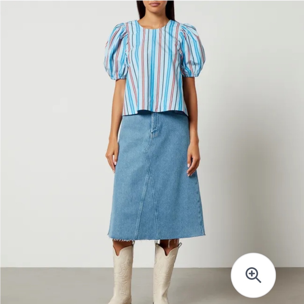 Ganni striped blouse size M